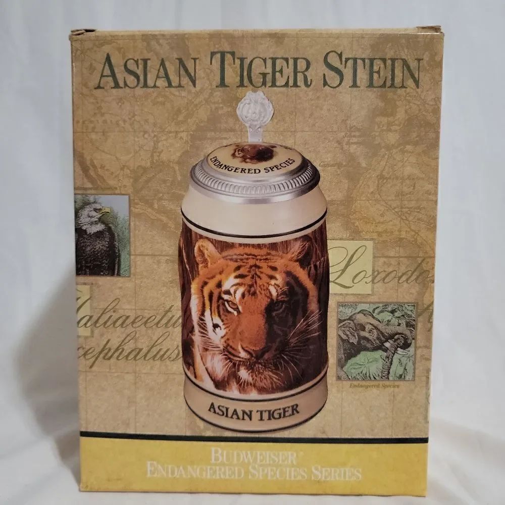 Budweiser Asian tiger stein